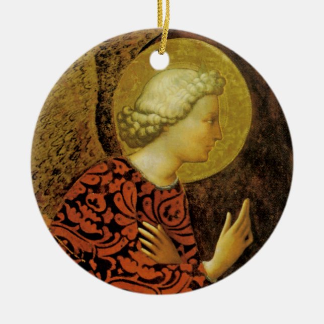 The Archangel Gabriel Ceramic Tree Decoration (Front)
