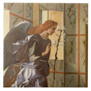 The Archangel Gabriel, from The Annunciation dipty Tile