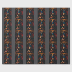 The Archangel Michael by Cavaliere d'Arpino Wrapping Paper