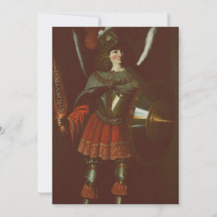 The Archangel Michael by Francisco de Zurbarán Art Invitation