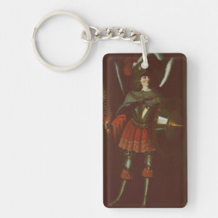 The Archangel Michael by Francisco de Zurbarán Art Key Ring