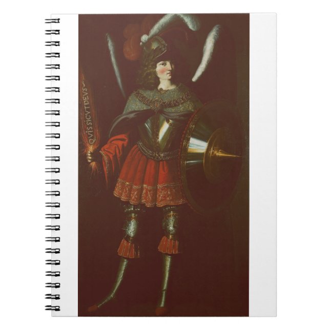 The Archangel Michael by Francisco de Zurbarán Art Notebook (Front)