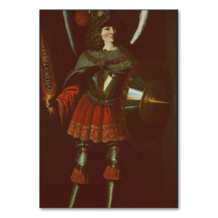 The Archangel Michael by Francisco de Zurbarán Art Table Number