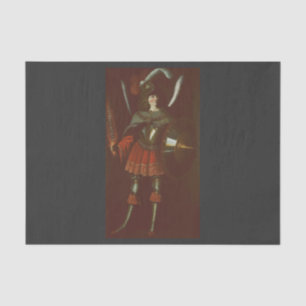 The Archangel Michael by Francisco de Zurbarán Art Tissue Paper