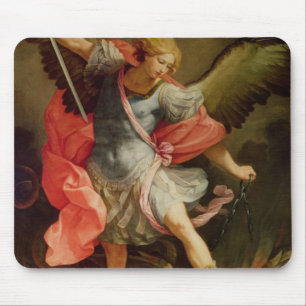 The Archangel Michael defeating Satan Mouse Mat