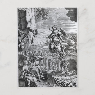 The archangel Uriel informs Gabriel Postcard