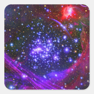 The Arches star cluster deep inside the hub Square Sticker