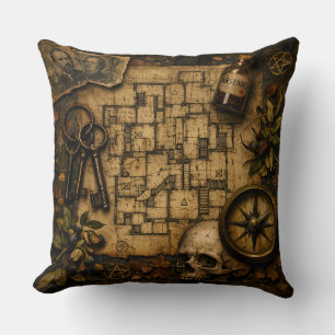 The Architect of Death: H.H. Holmes Murder Castle Cushion