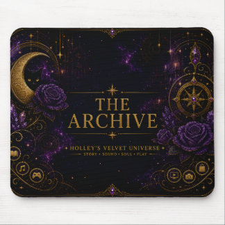 The Archive Gothic Celestial Galaxy Mouse Pad