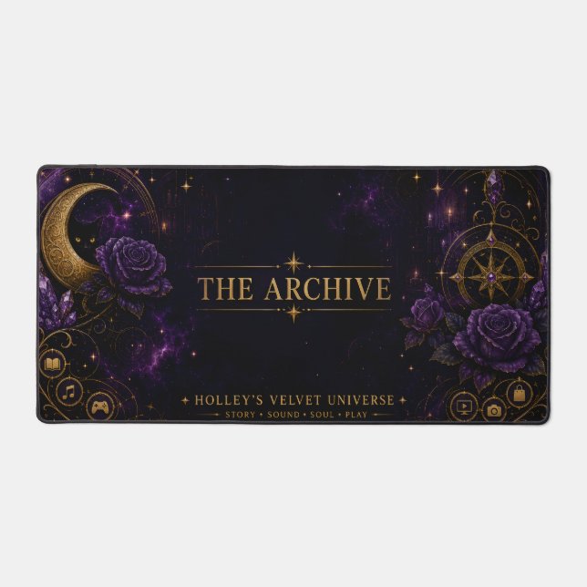The Archive Gothic Celestial Gaming Desk Mat (Front)