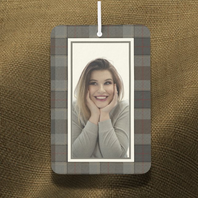 The Archivist’s Vault: Custom Tartan Photo Charm Car Air Freshener (Creator Uploaded)
