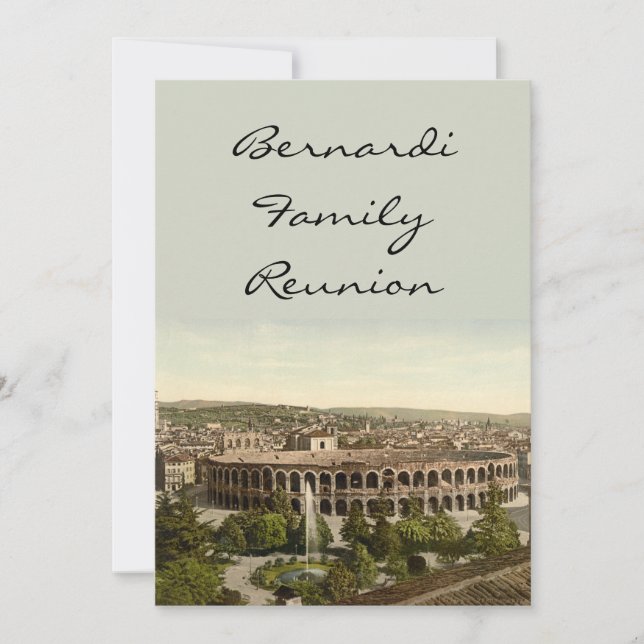 The Arena, Verona, Italy Invitation (Front)