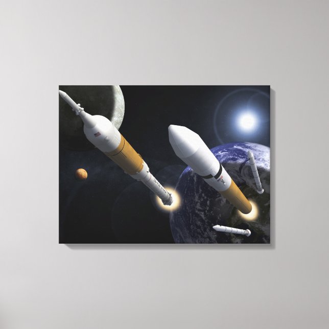The Ares I Crew Launch Vehicle Canvas Print (Front)