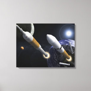 The Ares I Crew Launch Vehicle Canvas Print