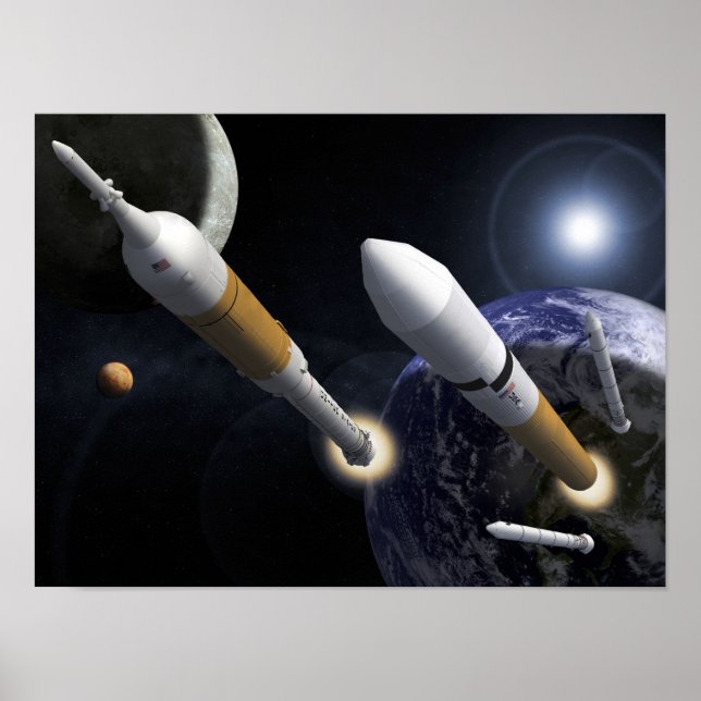 The Ares I Crew Launch Vehicle Poster (Front)