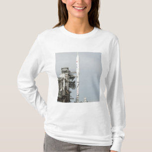 The Ares I-X rocket is seen on the launch pad 2 T-Shirt