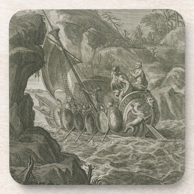 The Argonauts Pass the Symplegades (engraving) Coaster (Front)
