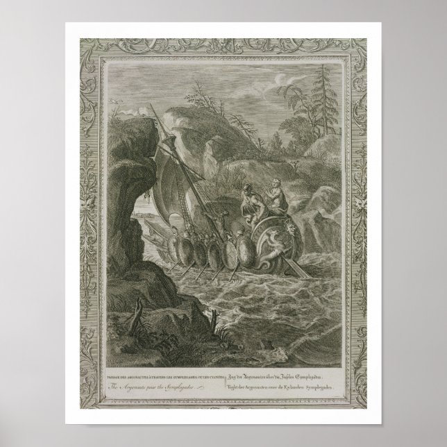 The Argonauts Pass the Symplegades (engraving) Poster (Front)