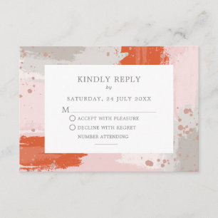 The Arist's Wedding bright modern abstract stylish Enclosure Card