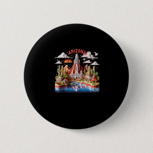 The Arizona State In Usa Sticker1 6 Cm Round Badge