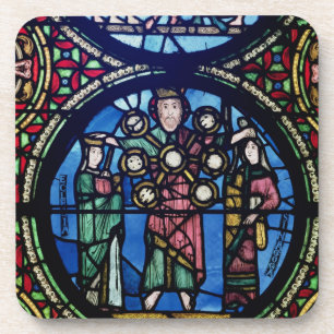 The Ark of the Covenant window, detail of God with Coaster