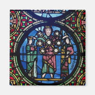 The Ark of the Covenant window, detail of God with Magnet