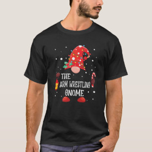 The Arm Wrestling Gnome Matching Family Christmas T-Shirt