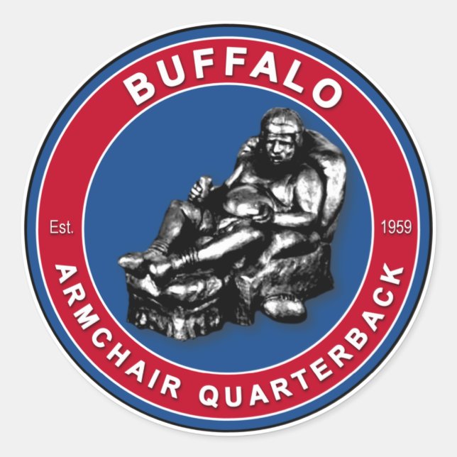 The Armchair QB Buffalo Football Stickers (Front)