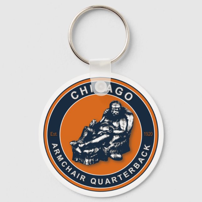 The Armchair QB Chicago Football Key Chain (Front)