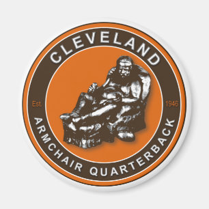 The Armchair QB Cleveland Football Magnet