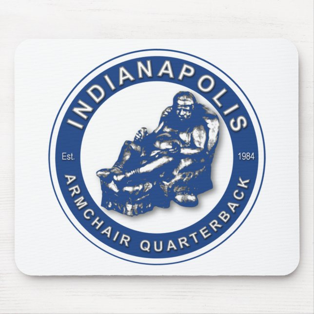 THE ARMCHAIR QB - Indianapolis Mouse Mat (Front)