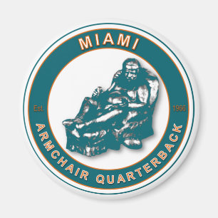 The Armchair QB Miami Football Magnet