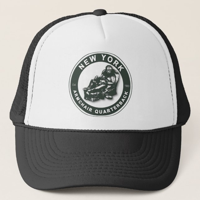 THE ARMCHAIR QB - New York JETS Trucker Hat (Front)