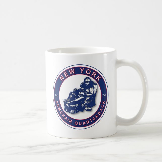 The Armchair Quarterback - New York Football Fans Coffee Mug (Right)