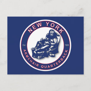 The Armchair Quarterback - New York Football Fans Postcard