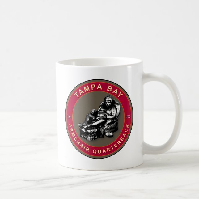 The Armchair Quarterback - Tampa Bay Football Fans Coffee Mug (Right)