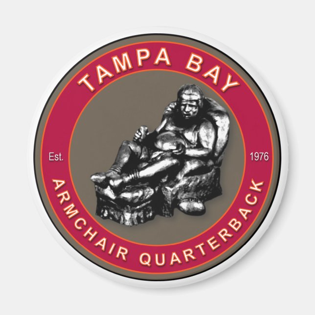The Armchair Quarterback - Tampa Bay Football Magnet (Front)
