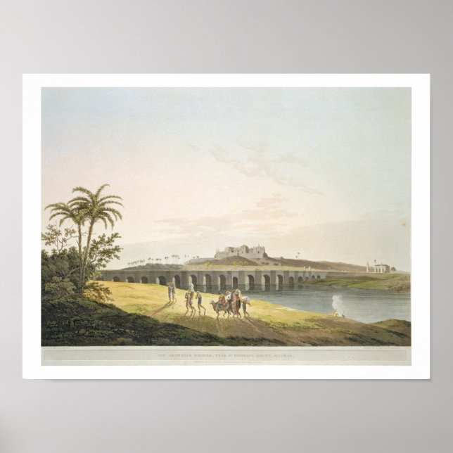 The Armenian Bridge, near St. Thomas's Mount, Madr Poster (Front)