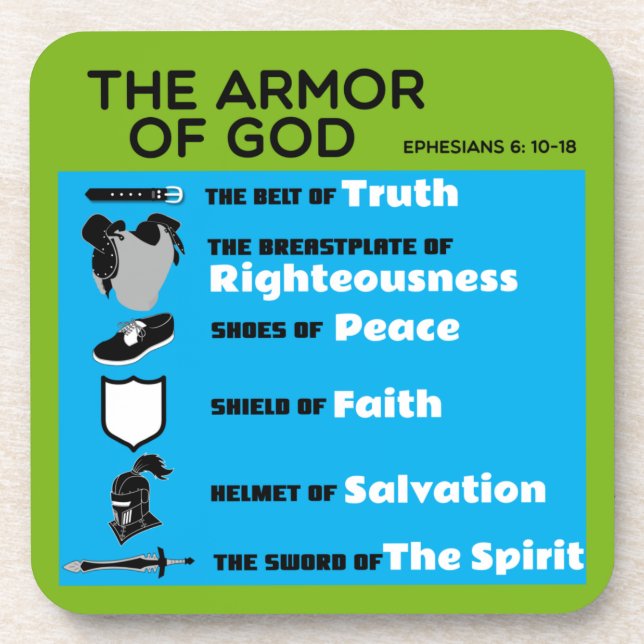 The Armor of God  Coaster (Front)