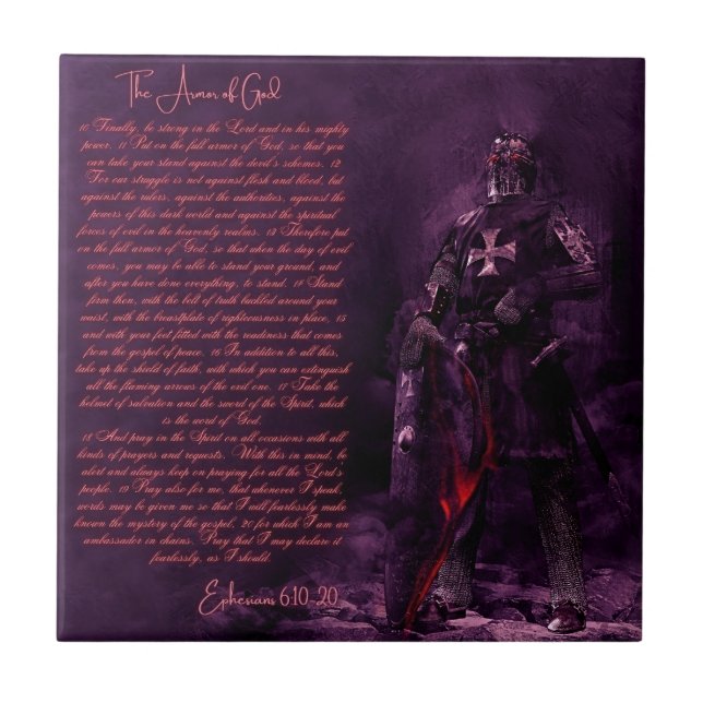 The Armour of GOD Tile (Front)