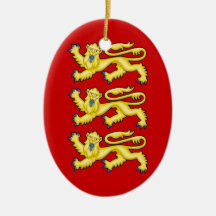 The Arms of England Christmas Ornament