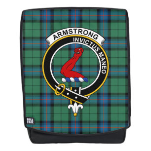 The Armstrong Hunting Clan Crest Tartan Plaid Backpack