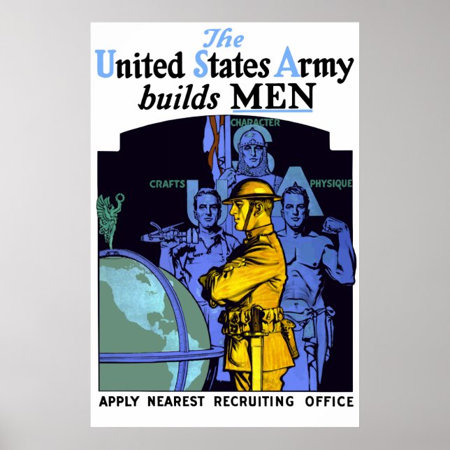 The Army Builds Men Poster (Front)