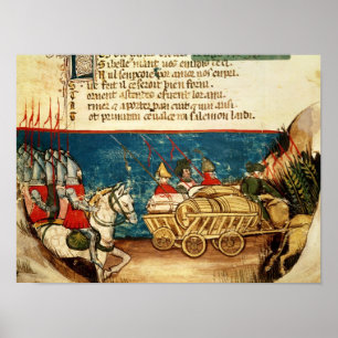 The Army of Charlemagne and the Transportation Poster