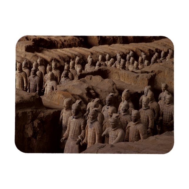 The Army of terra cotta warriors at Emperor Qin Magnet (Horizontal)