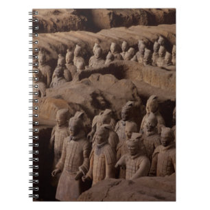 The Army of terra cotta warriors at Emperor Qin Notebook