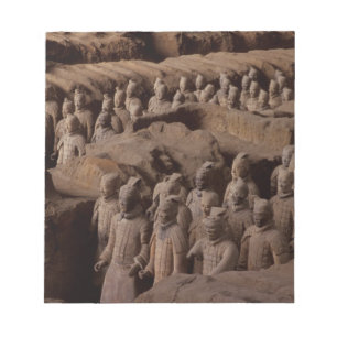 The Army of terra cotta warriors at Emperor Qin Notepad
