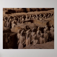 The Army of terra cotta warriors at Emperor Qin