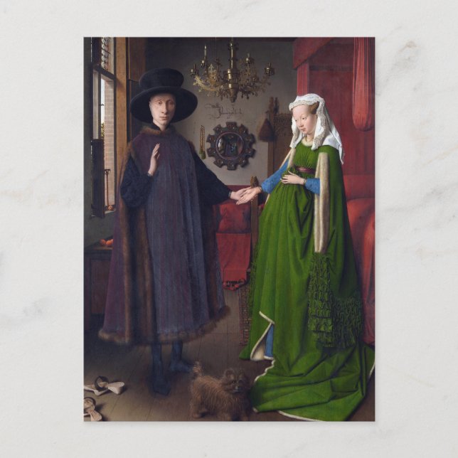 The Arnolfini Portrait by Jan van Eyck  Postcard (Front)