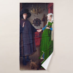 The Arnolfini Portrait, Jan van Eyck Bath Towel
